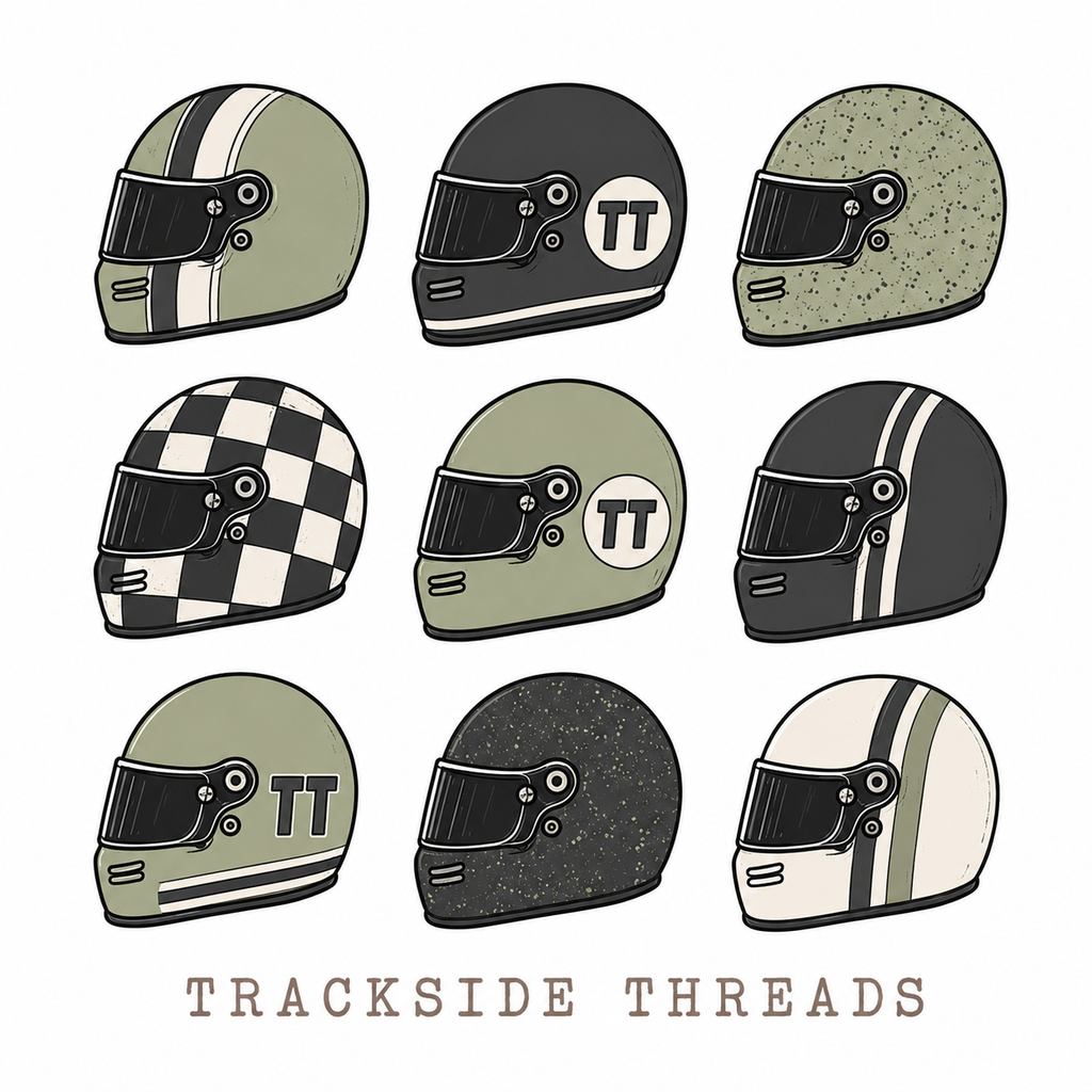 Trackside Lid tee- sage