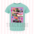 Trackside Trio Tee (Neon)