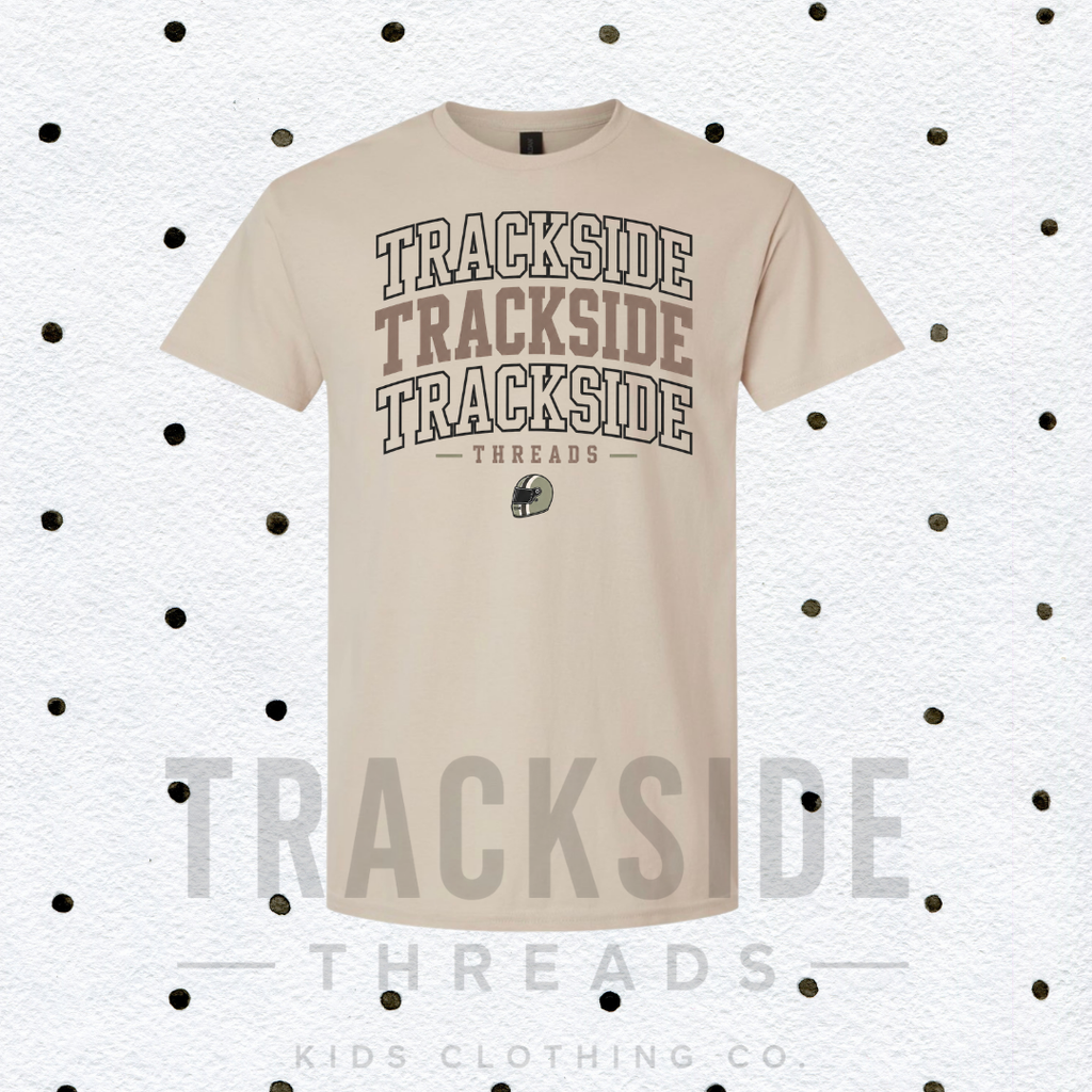 Victory Lane Varsity Tee- Green helmet