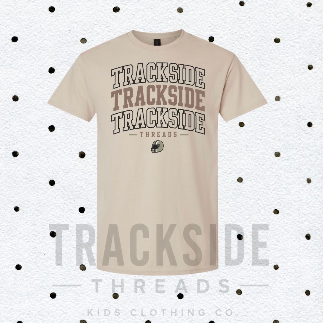 Victory Lane Varsity Tee- Green helmet