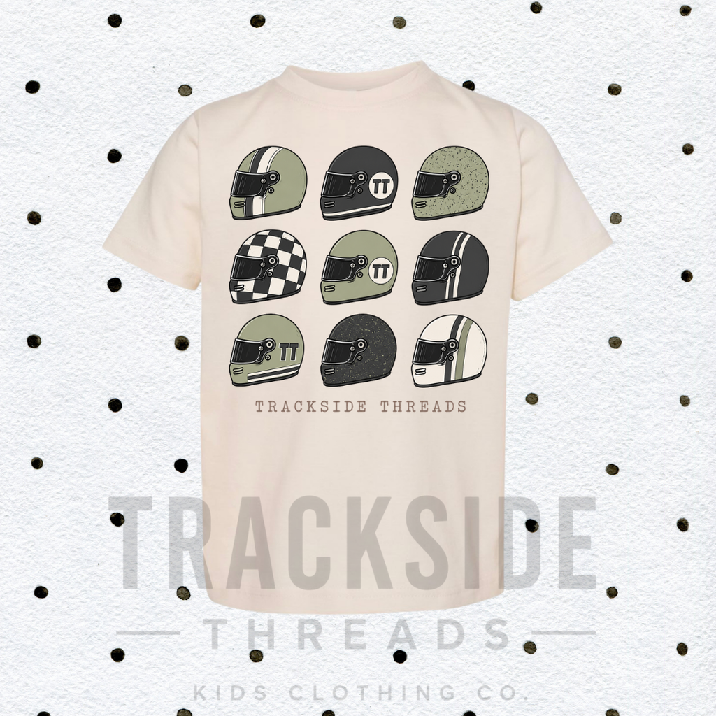 Trackside Lid tee- sage