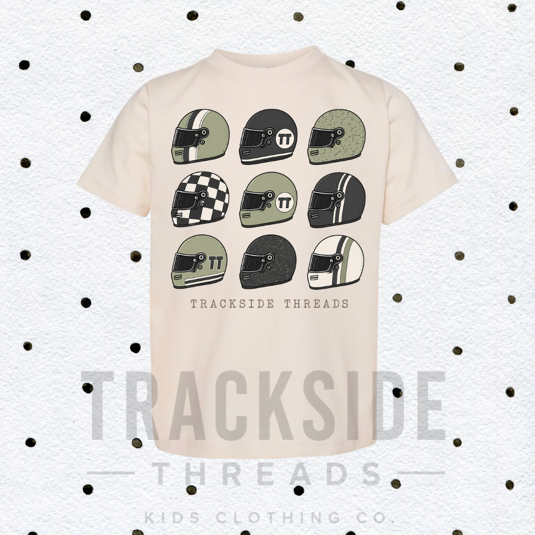 Trackside Lid tee- sage