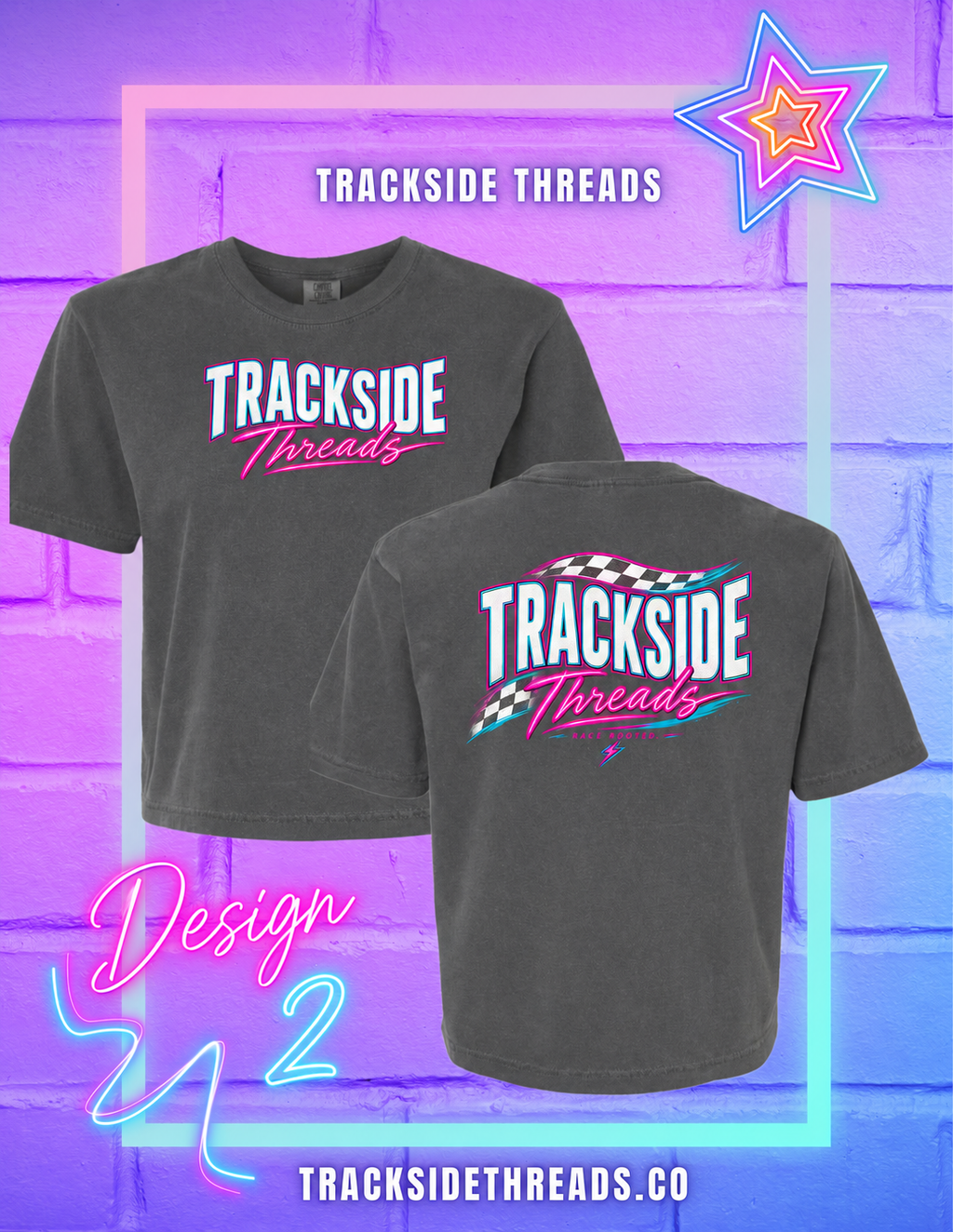 Neon TT Boxy Cropped Tee