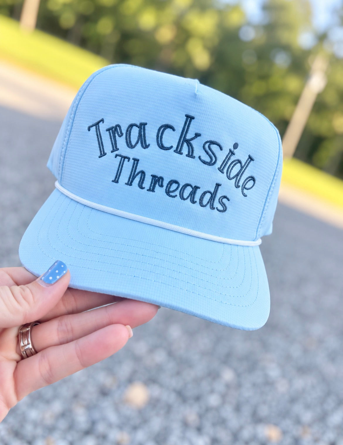 Trendy Trackside Rope Hat (Chambray)