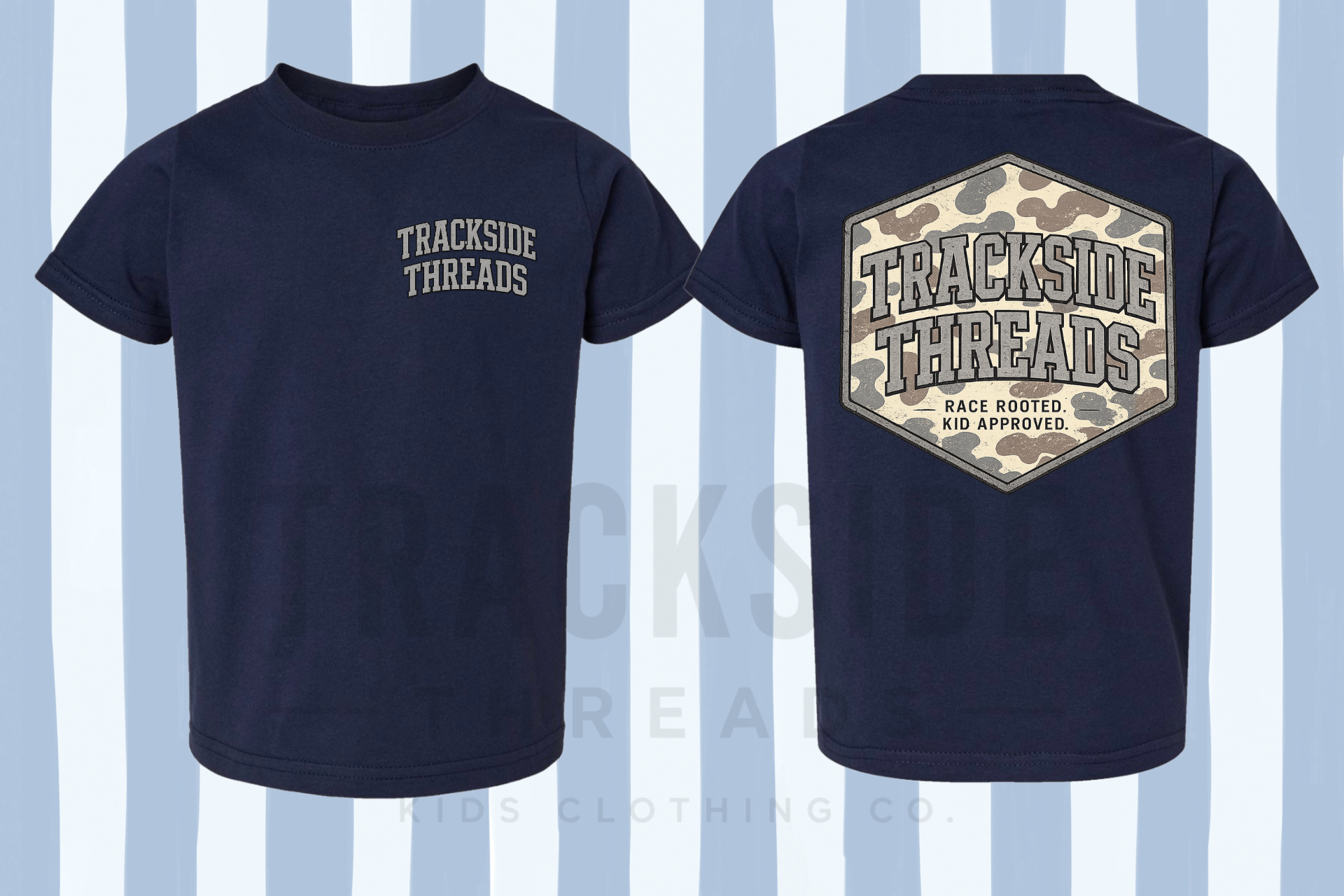 Camo Trackside Tee (Navy)