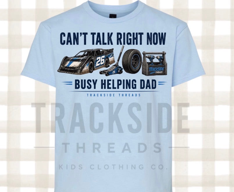 Busy Helping Dad Tee (Blue)