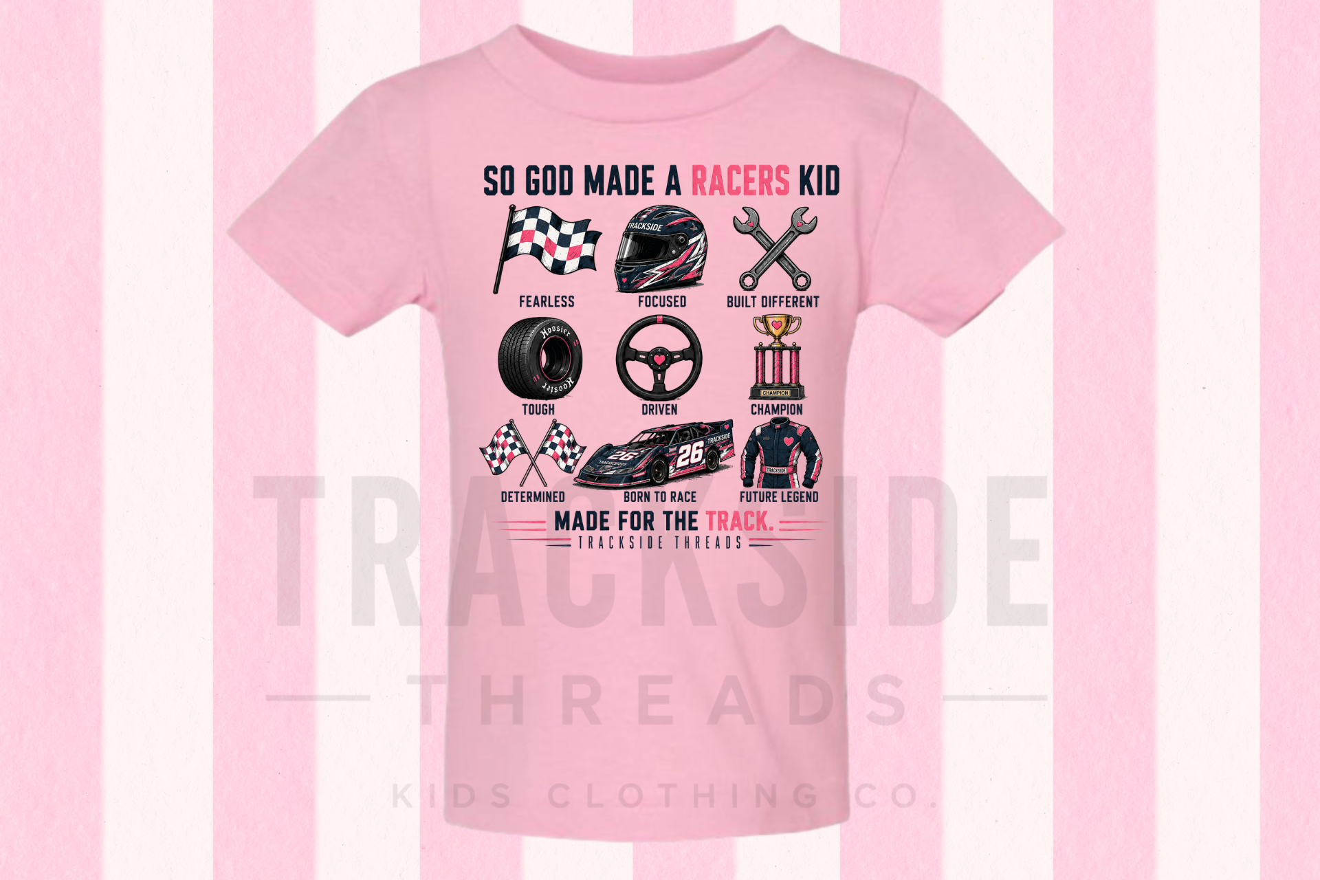 God Made Late Models Tee (Pink)