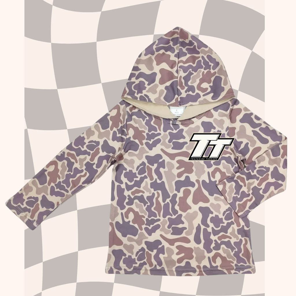 TT Kids Camo Hoodie (small logo)