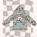 Camo + Teal TT Kids Hoodie
