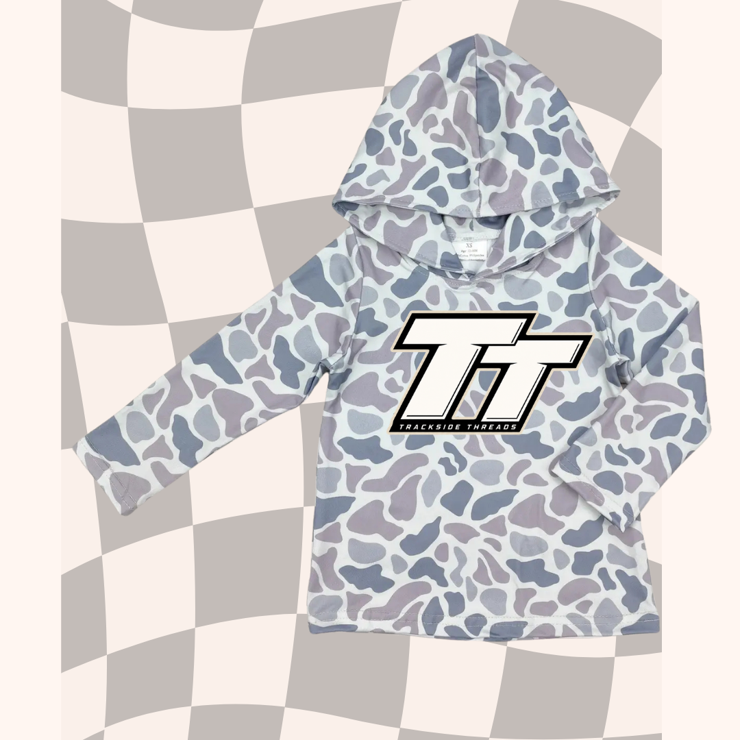 TT Camo Kids Hoodie (large logo)