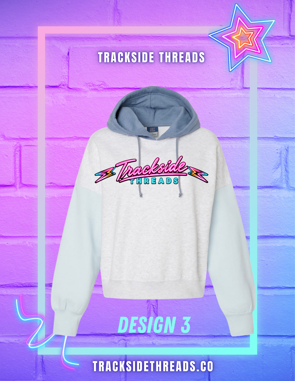 Teal Color Block Hoodie